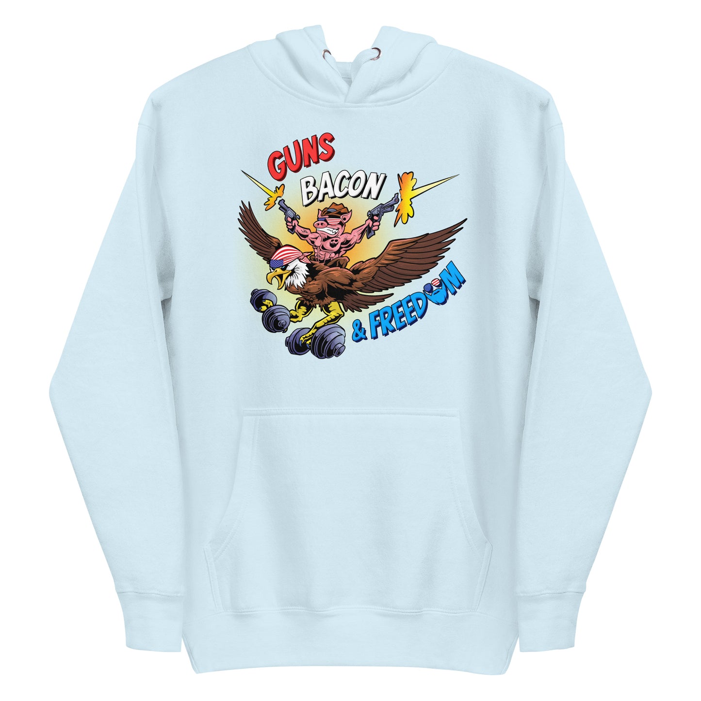Guns, Bacon & Freedom (Image) Premium Hoodie