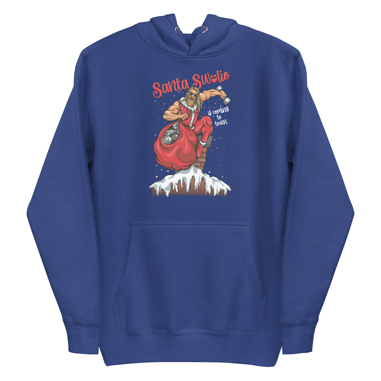 Santa Swolio Is Coming To Town Premium Hoodie