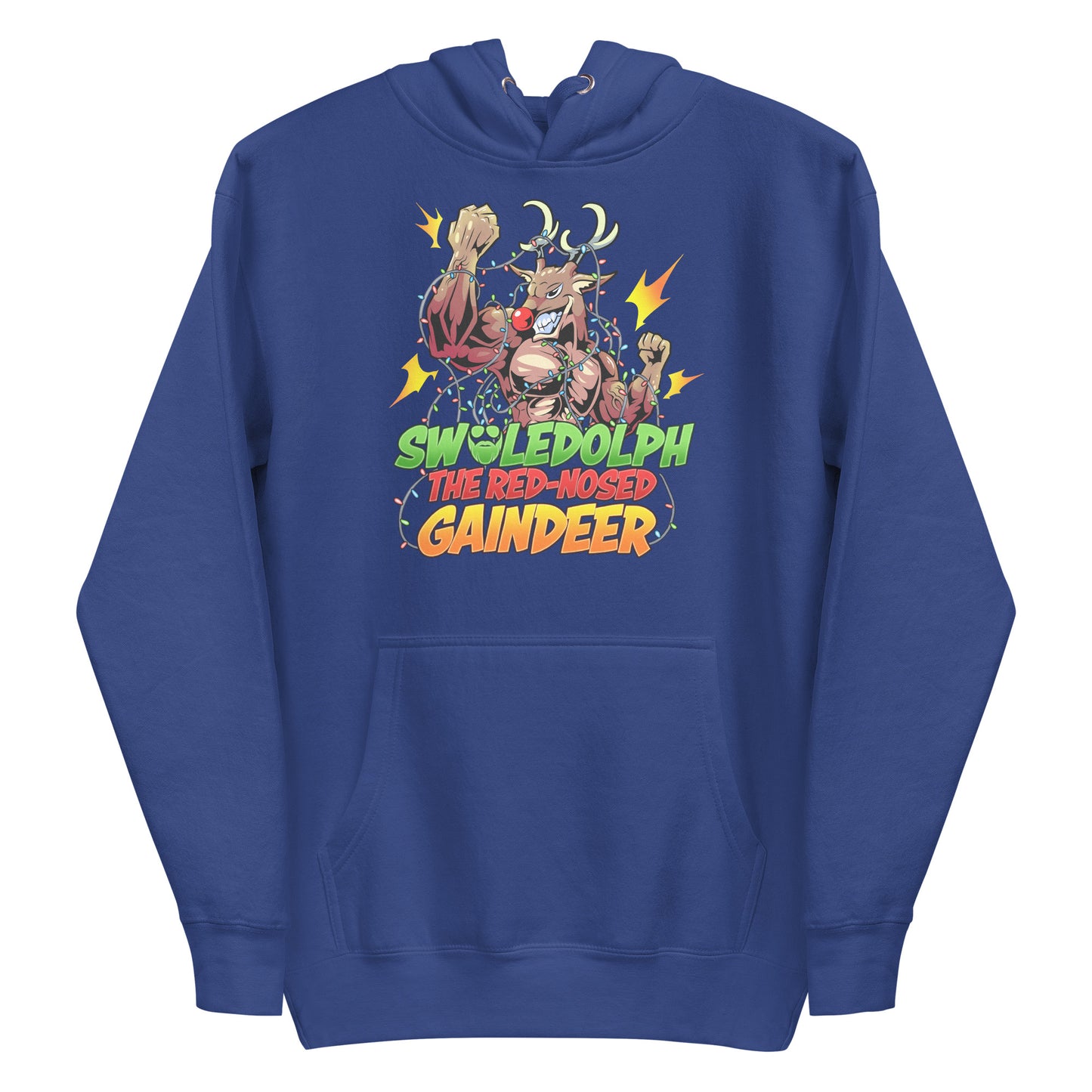 Swoledolph The Red-Nosed Gaindeer Premium Hoodie