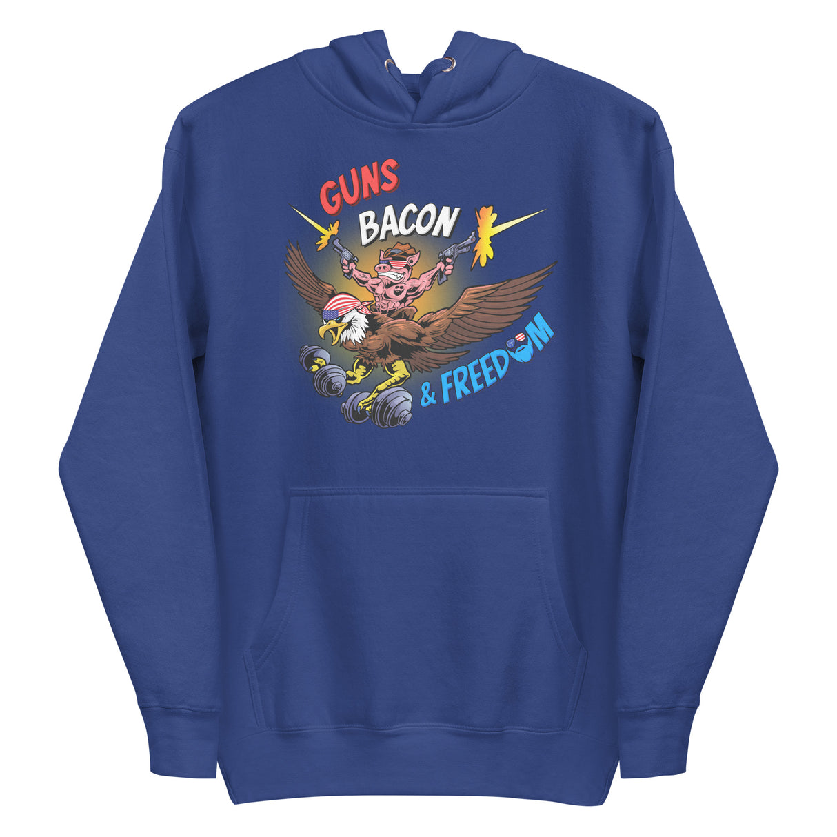 Guns, Bacon & Freedom (Image) Premium Hoodie