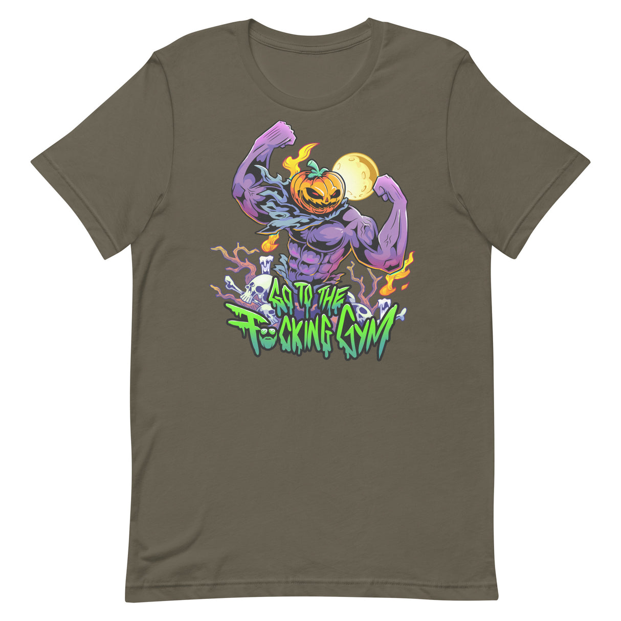 Pumpkin Head Go To The F*cking Gym T-Shirt