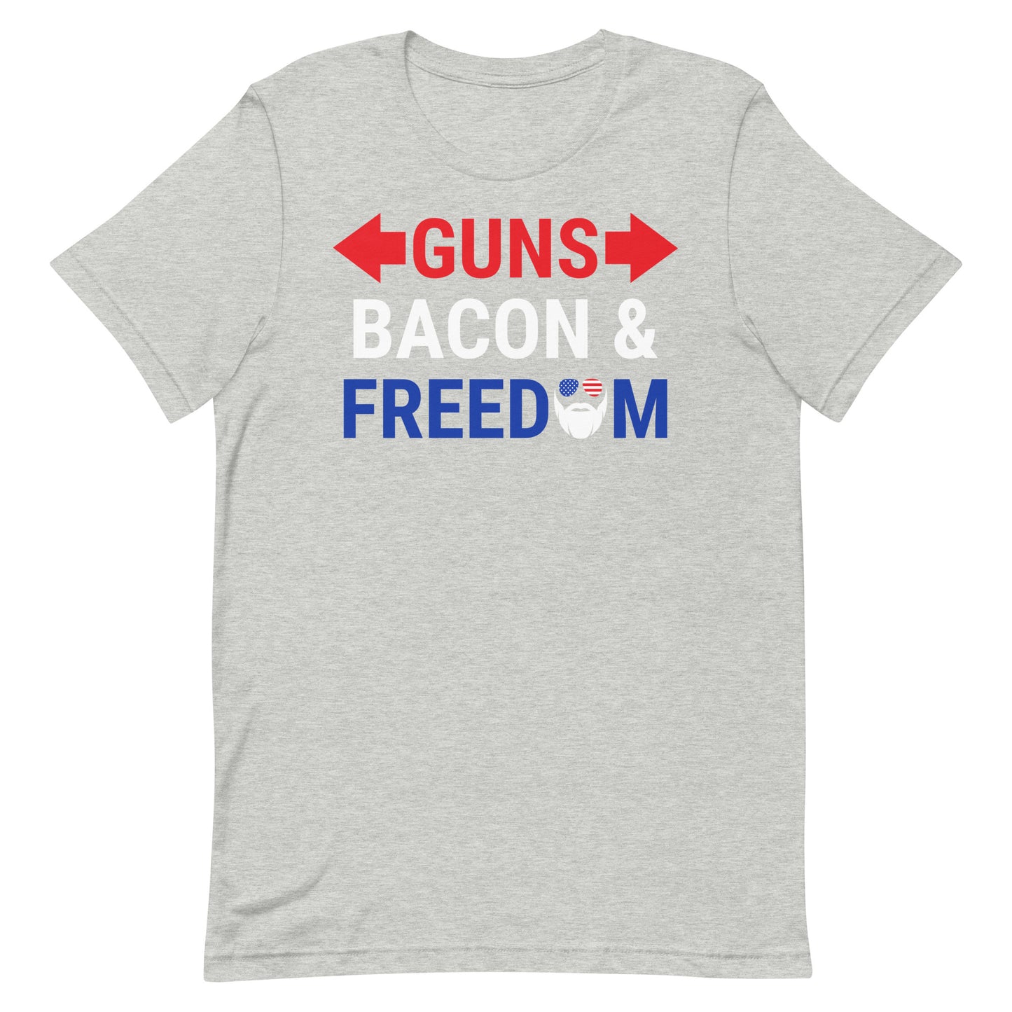 Guns, Bacon & Freedom (Text) T-Shirt