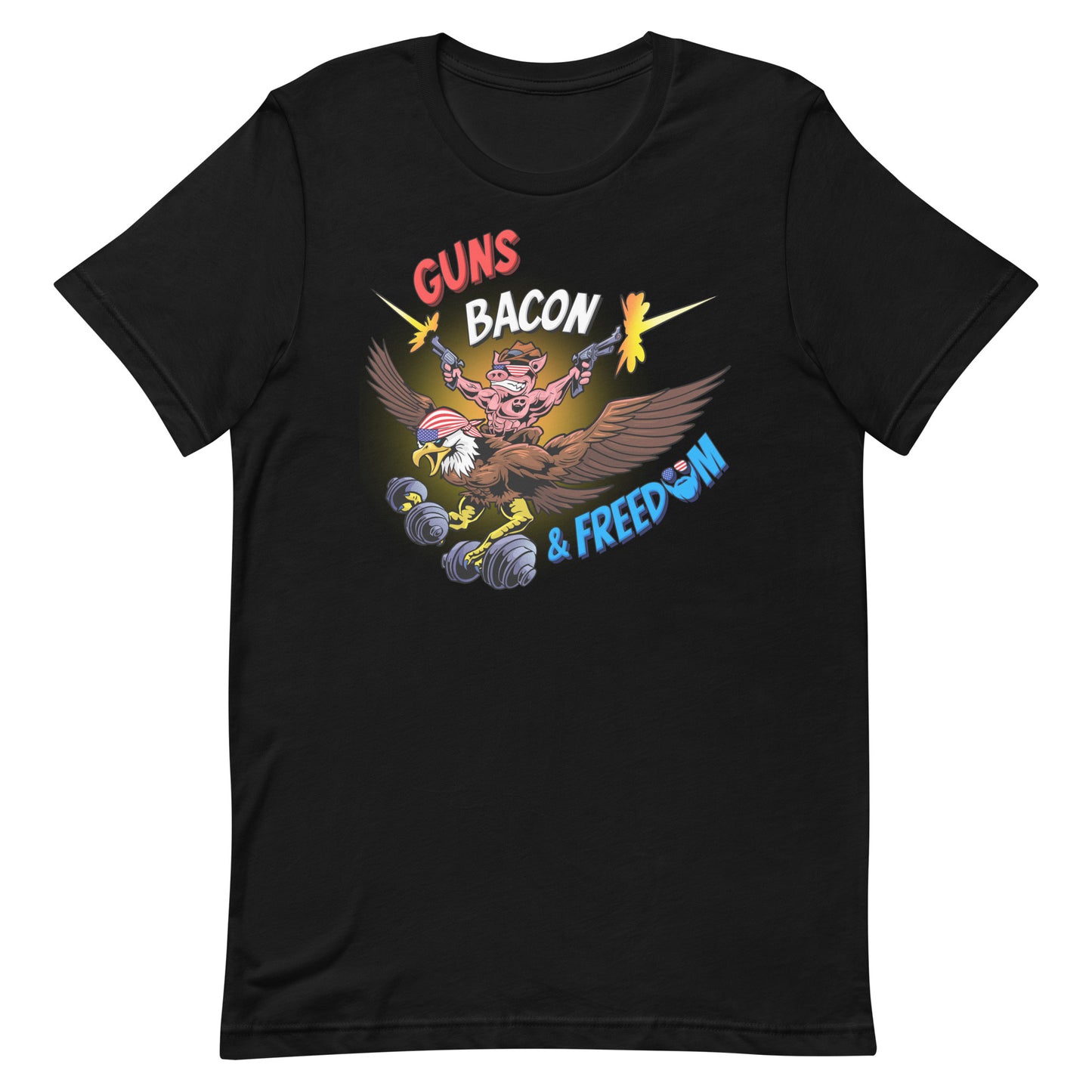 Guns, Bacon & Freedom (Image) T-Shirt
