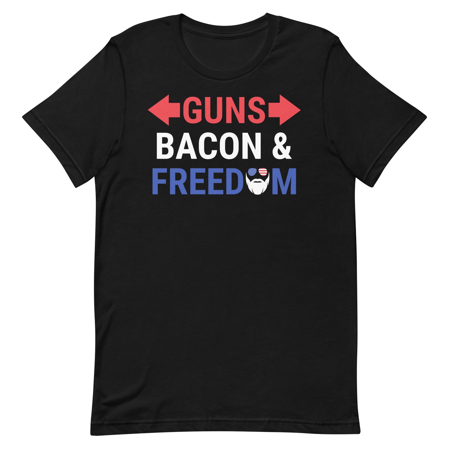 Guns, Bacon & Freedom (Text) T-Shirt