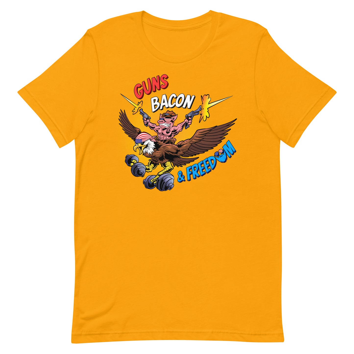 Guns, Bacon & Freedom (Image) T-Shirt