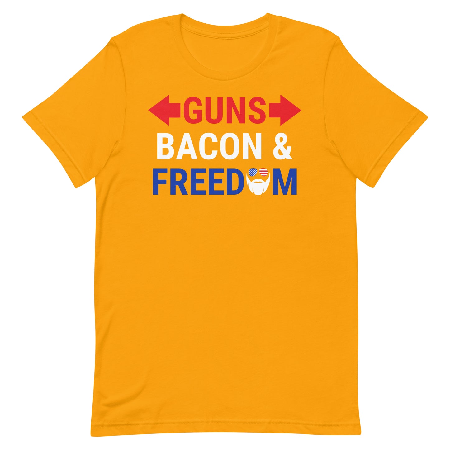 Guns, Bacon & Freedom (Text) T-Shirt