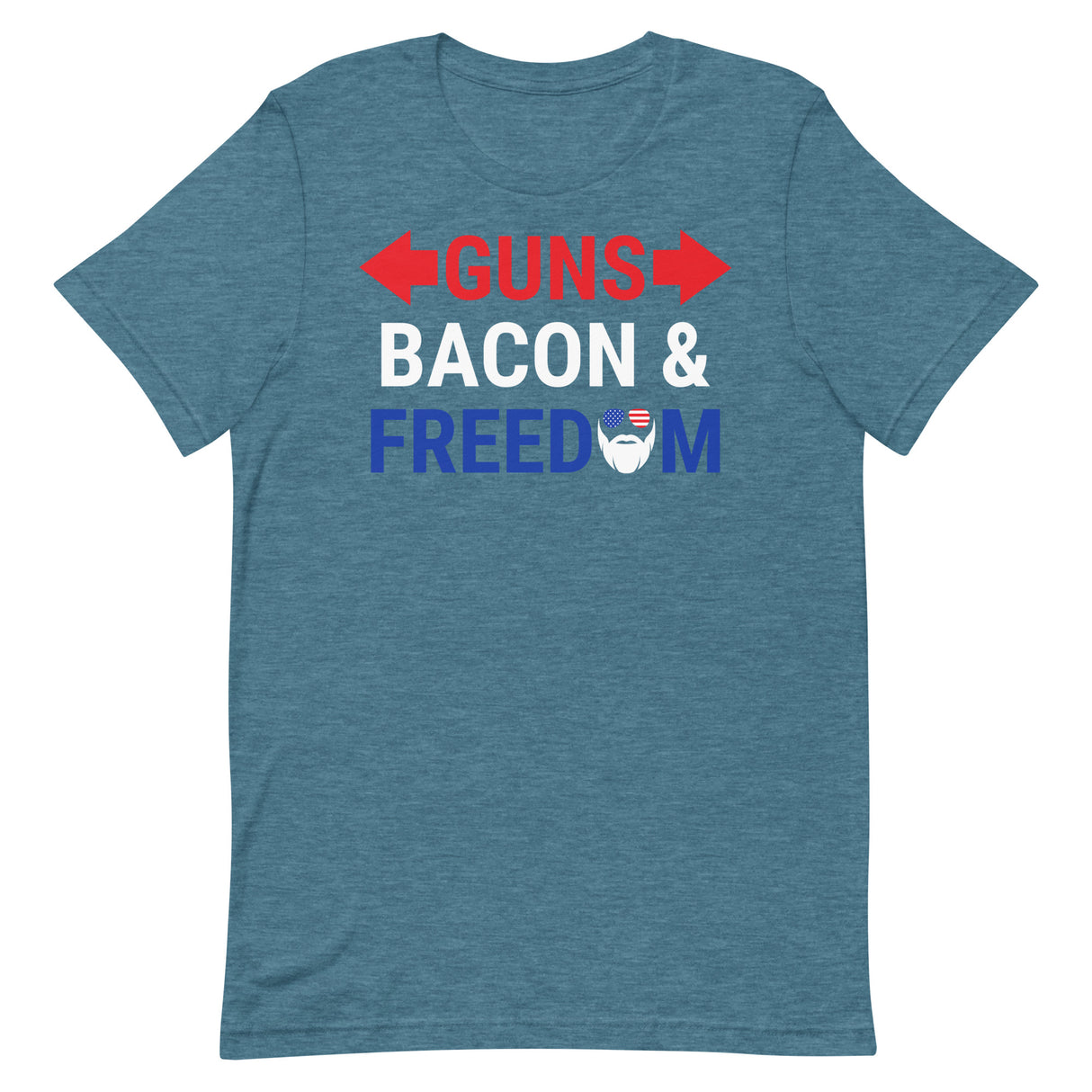 Guns, Bacon & Freedom (Text) T-Shirt