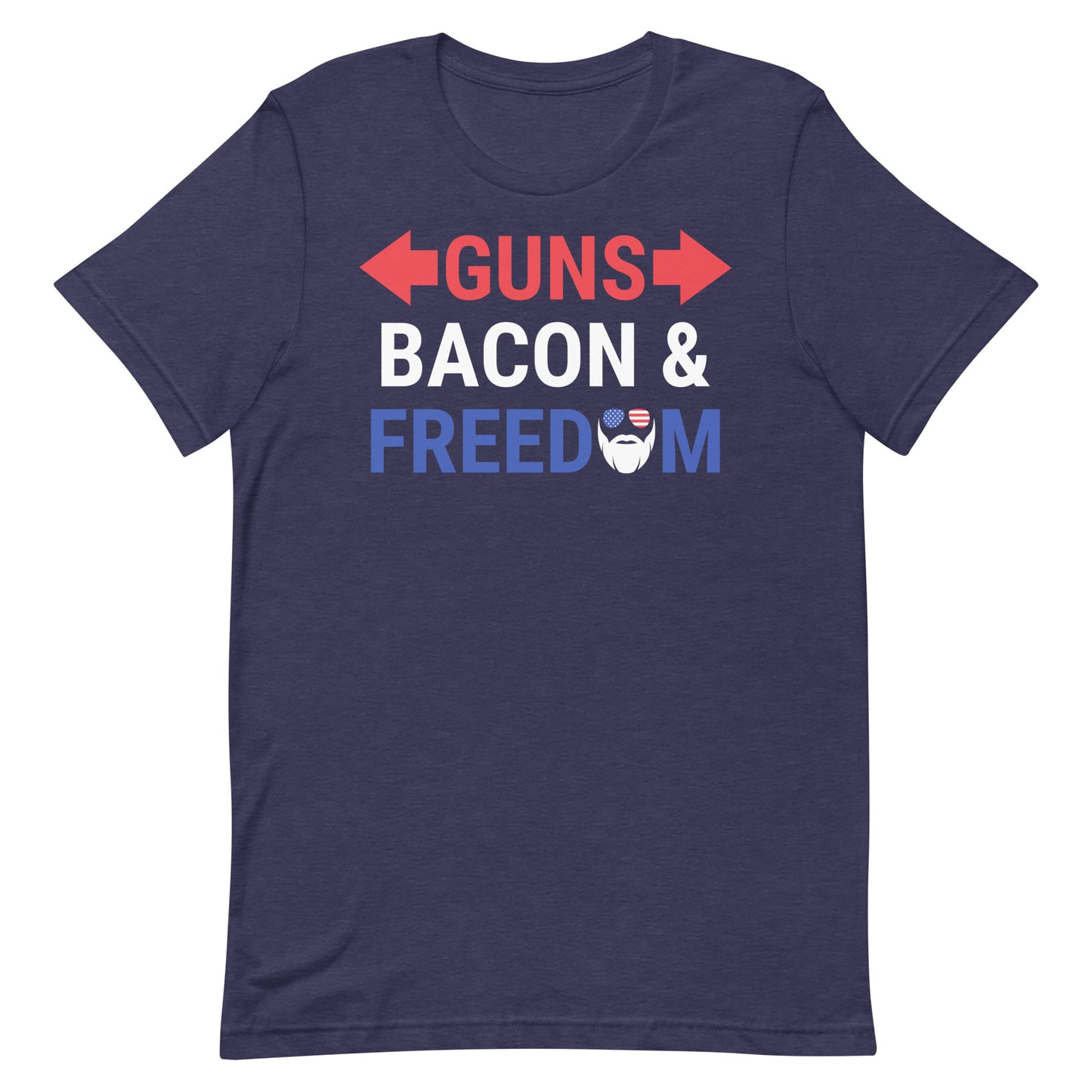 Guns, Bacon & Freedom (Text) T-Shirt