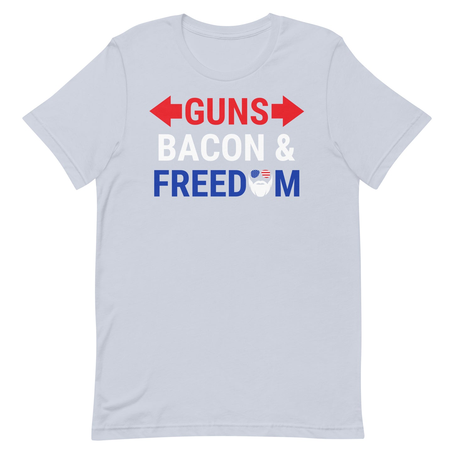 Guns, Bacon & Freedom (Text) T-Shirt