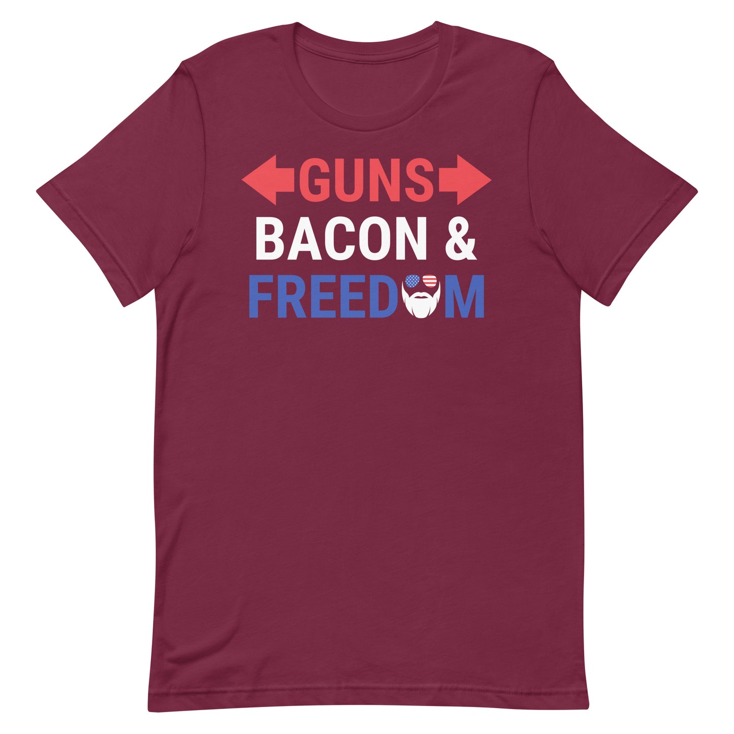 Guns, Bacon & Freedom (Text) T-Shirt