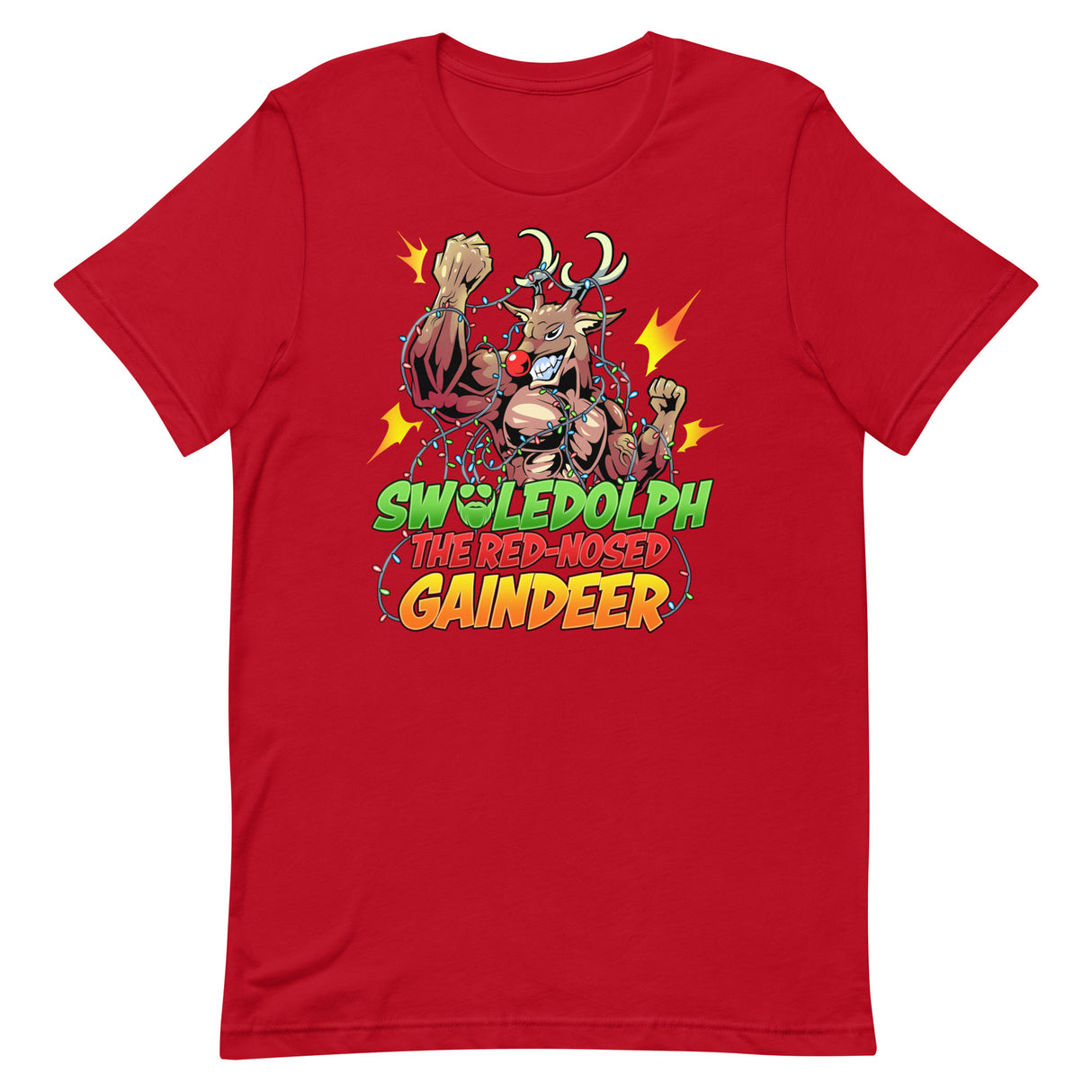 Swoledolph The Red-Nosed Gaindeer T-Shirt