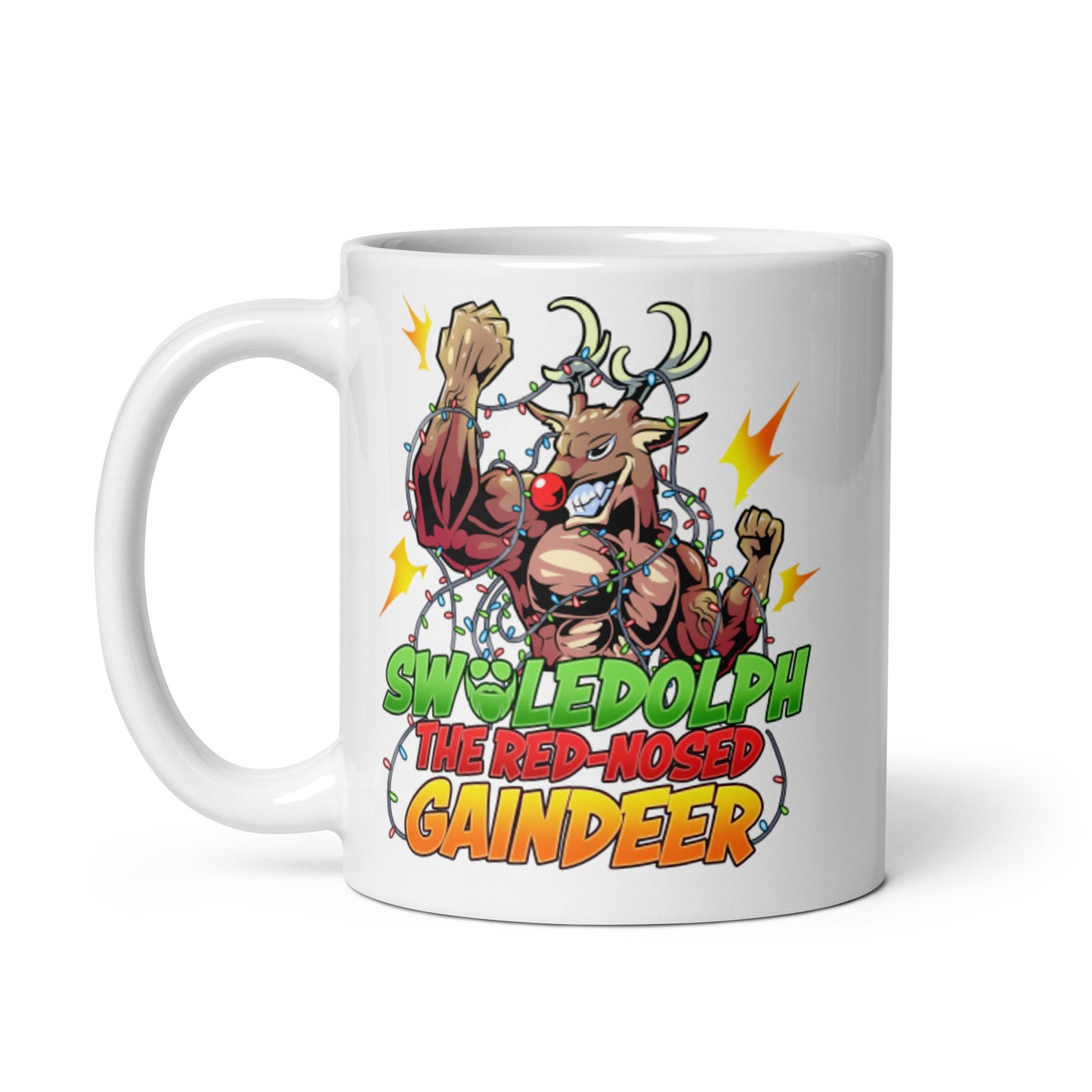 Swoledolph The Red-Nosed Gaindeer Mug