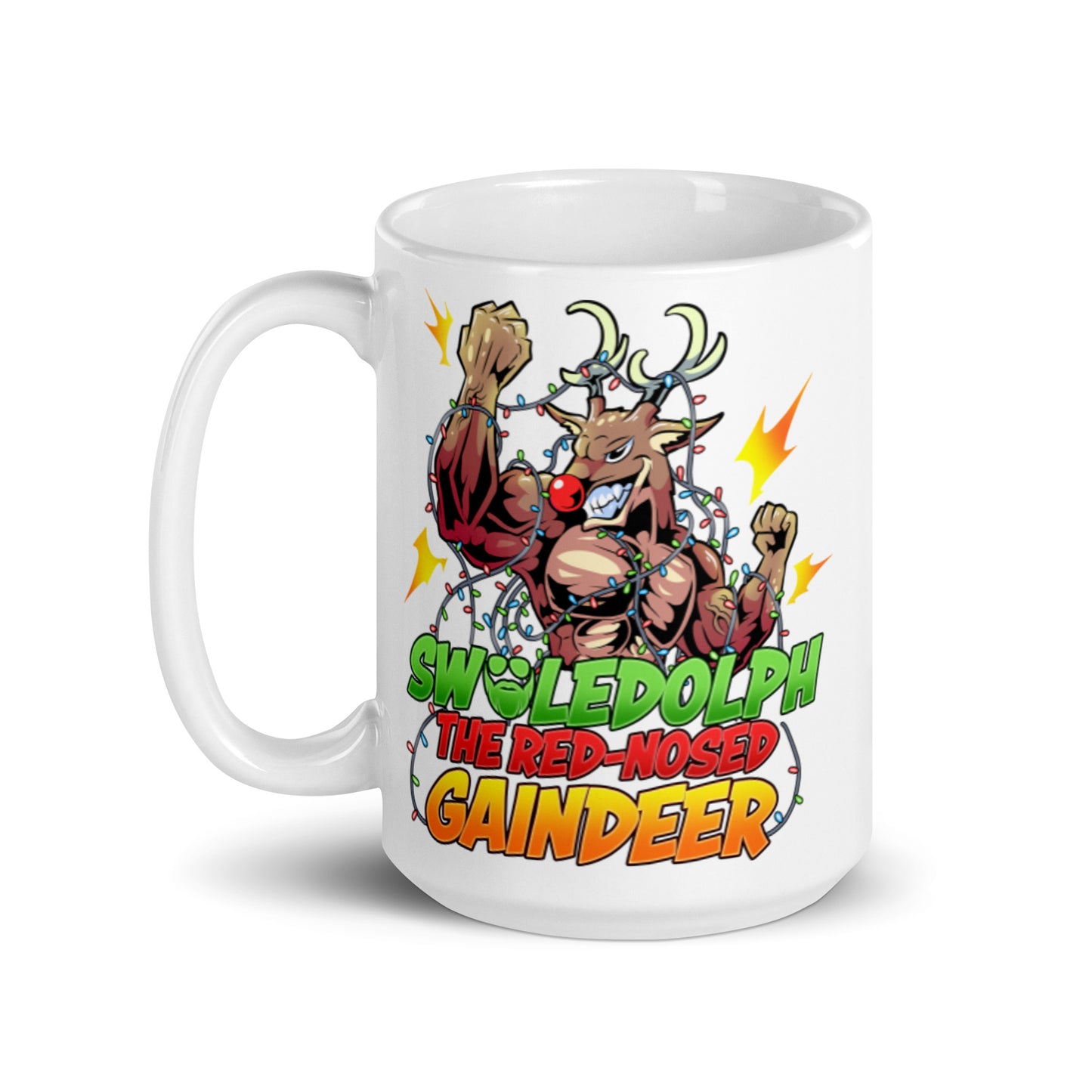 Swoledolph The Red-Nosed Gaindeer Mug
