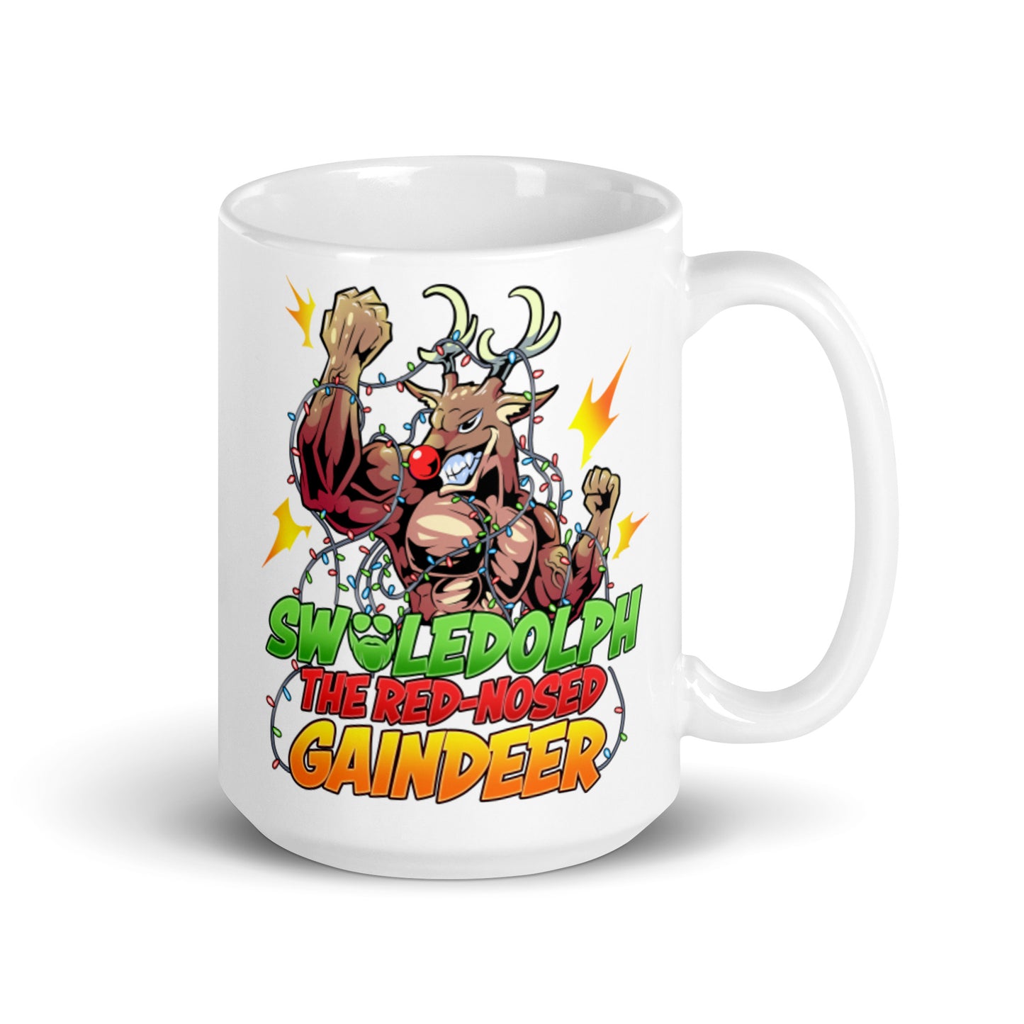 Swoledolph The Red-Nosed Gaindeer Mug