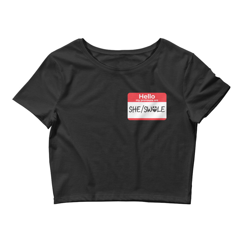 She/Swole Crop Tee