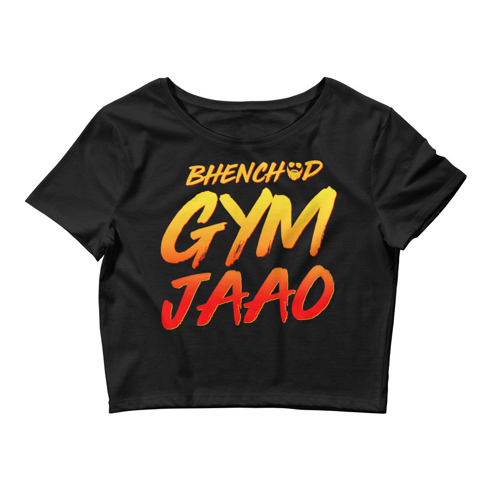 Bhenchod Gym Jaao Women’s Crop Tee