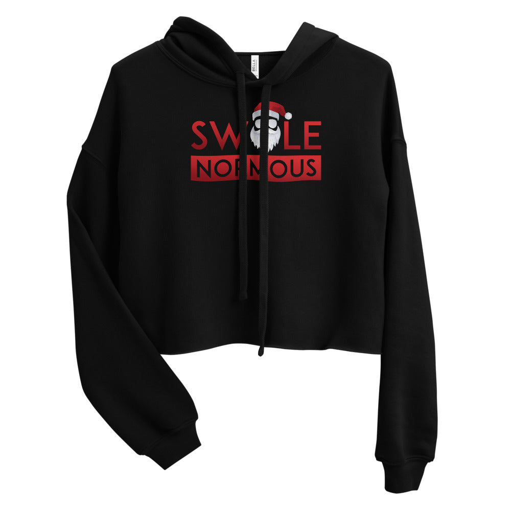 Santa Swolio Crop Hoodie