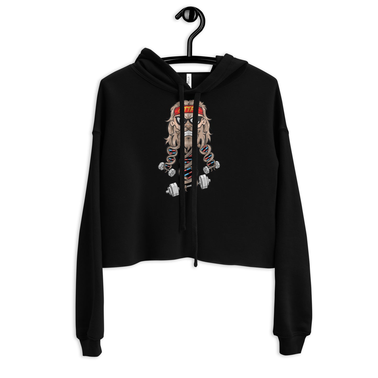 Swole Since Birth Crop Hoodie