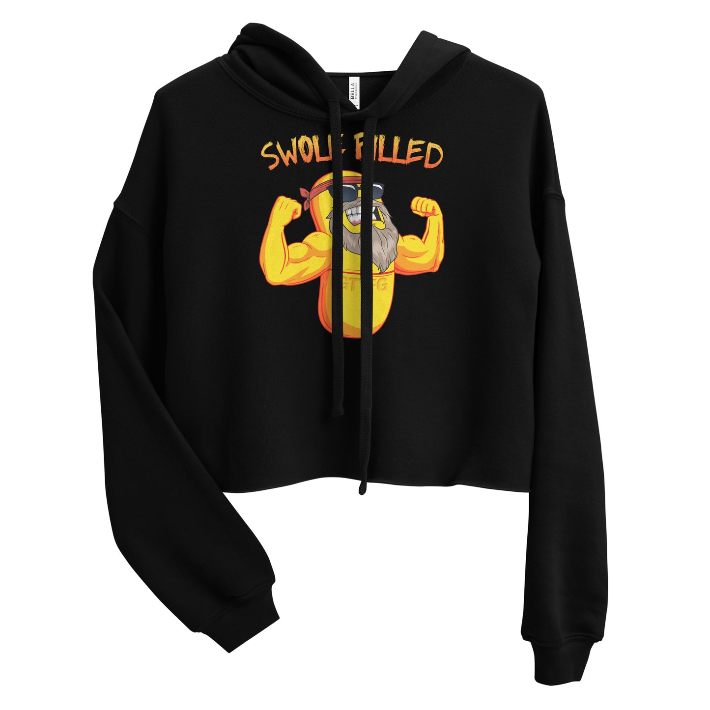 Swole Pilled Crop Hoodie