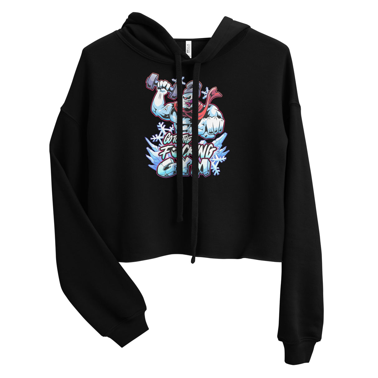 Frosty The SwoleMan Crop Hoodie
