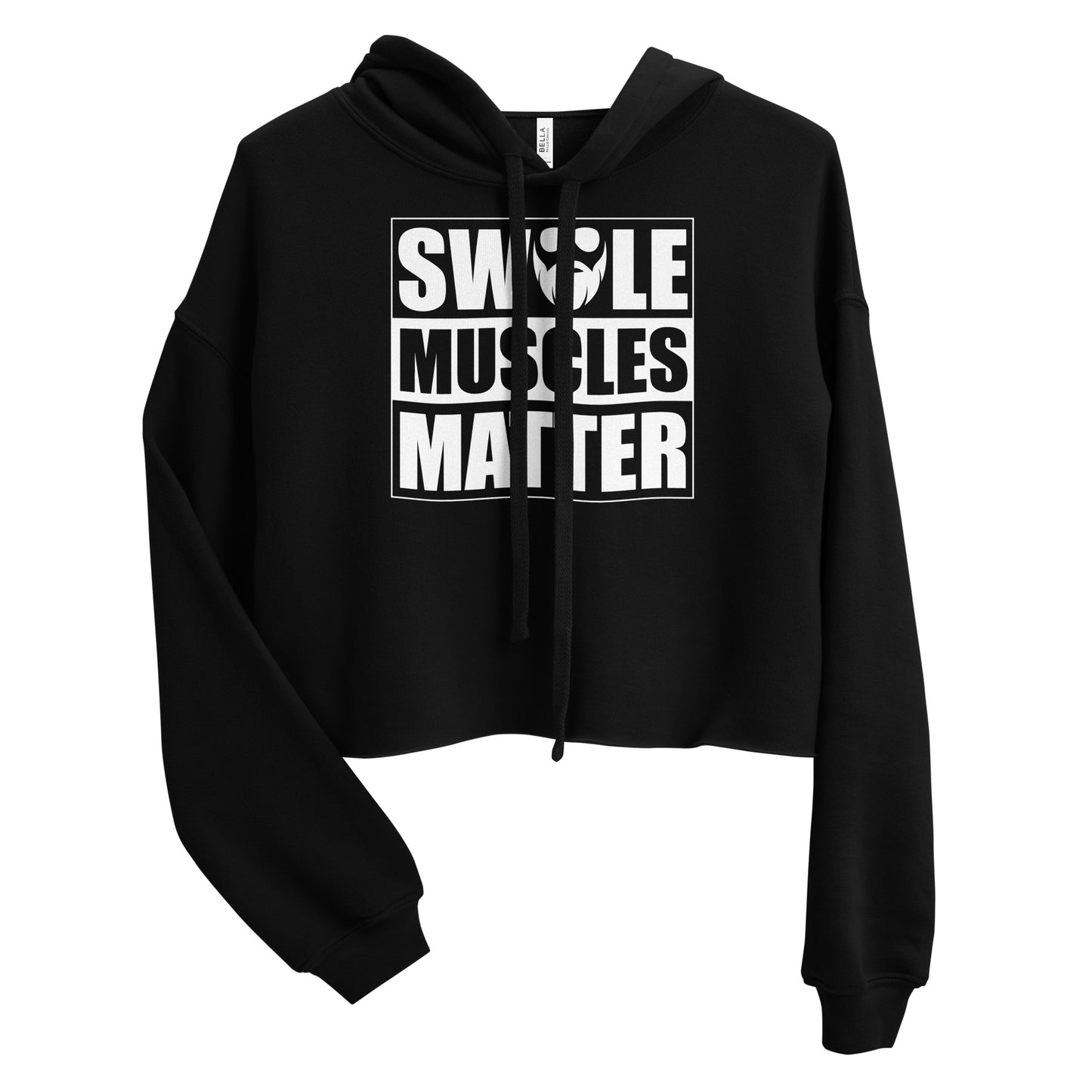 Swole Muscles Matter Crop Hoodie