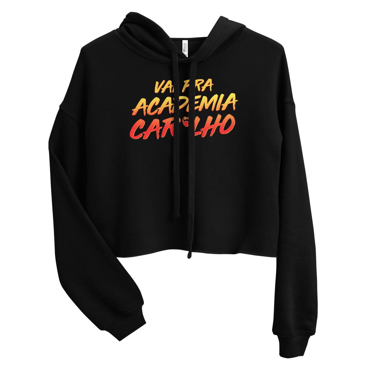 Vai Pra Academia Caralho Crop Hoodie