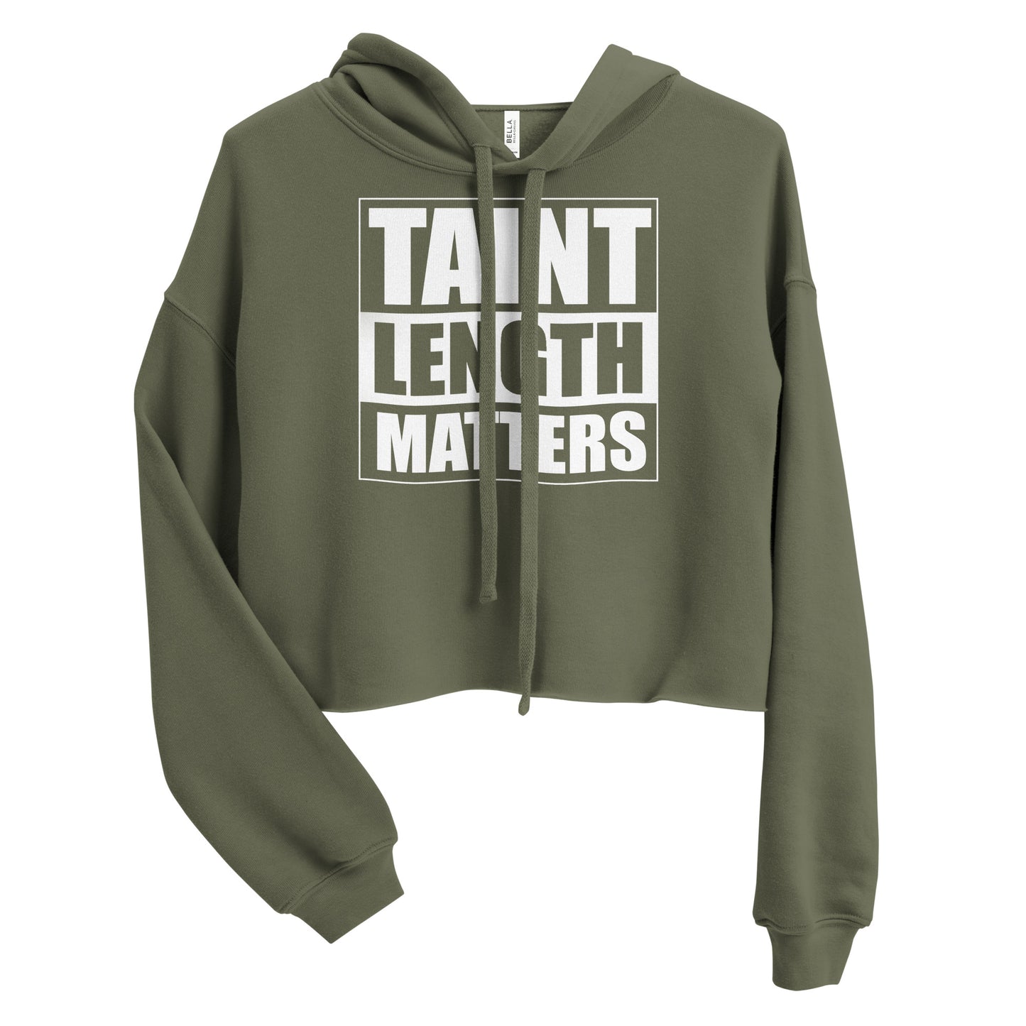 Taint Length Matters Crop Hoodie