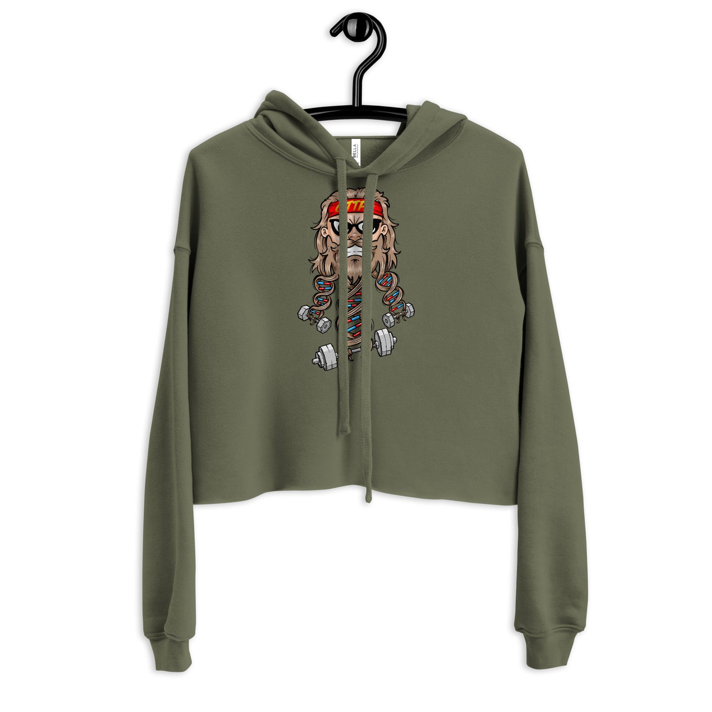 Swole Since Birth Crop Hoodie