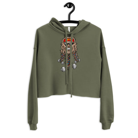 Swole Since Birth Crop Hoodie