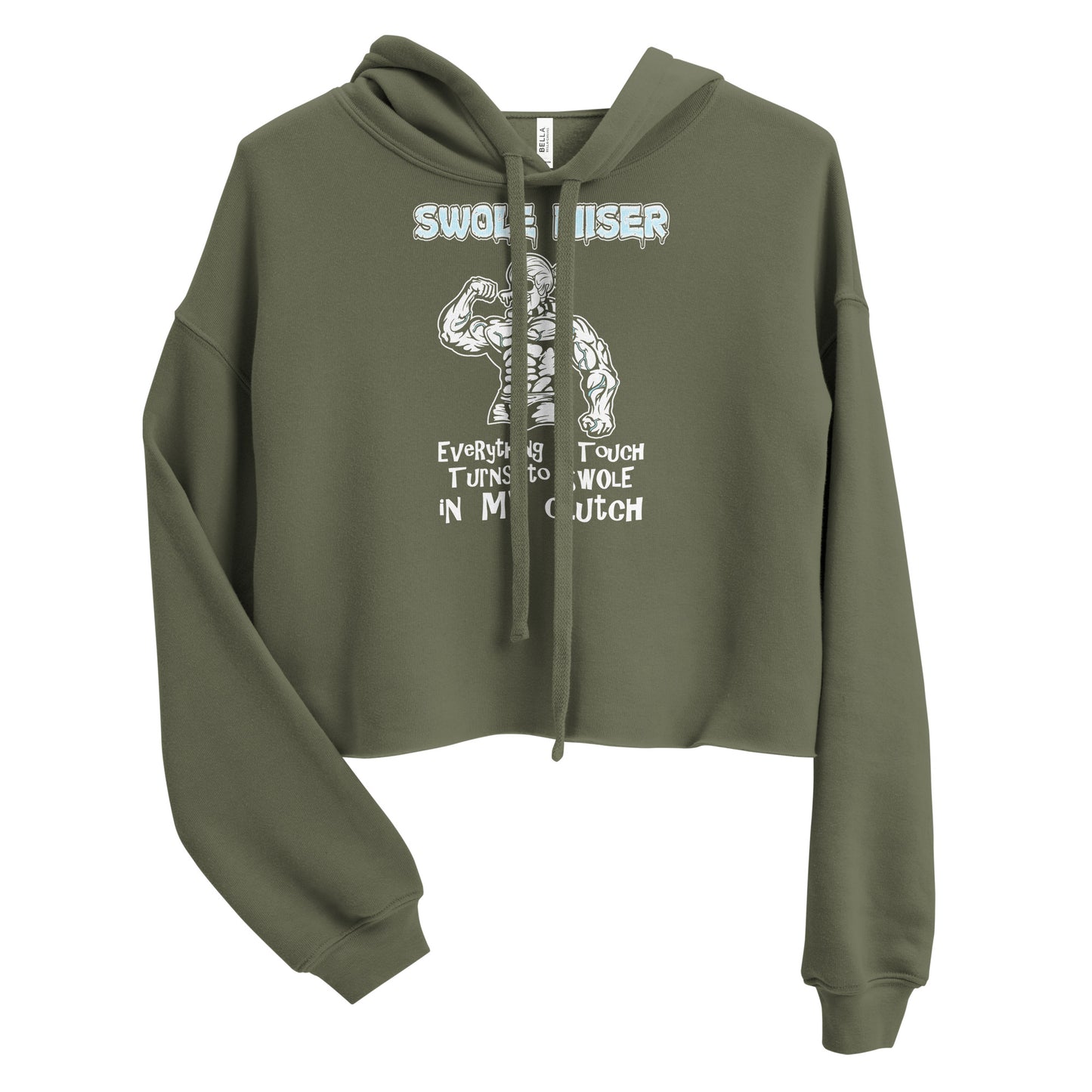 Swole Miser Crop Hoodie