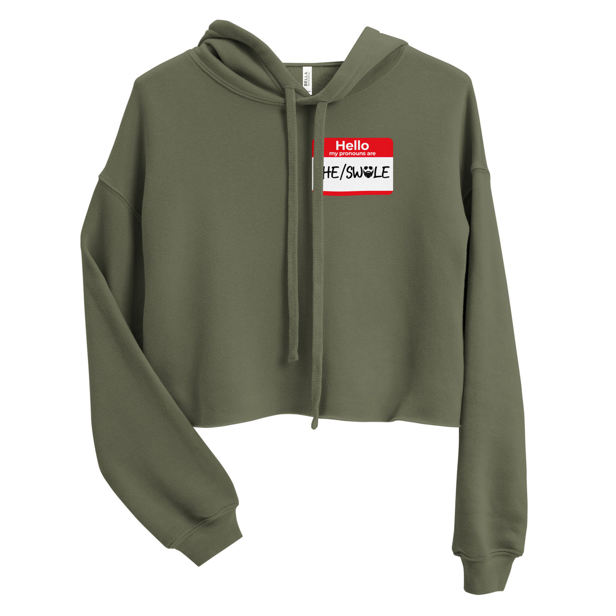 She/Swole Crop Hoodie