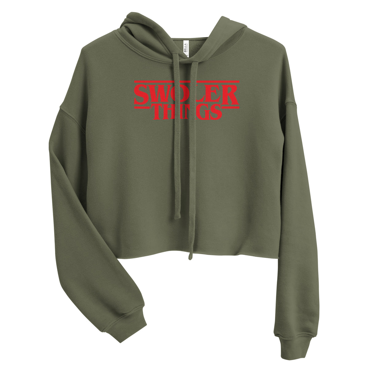 Swoler Things Crop Hoodie