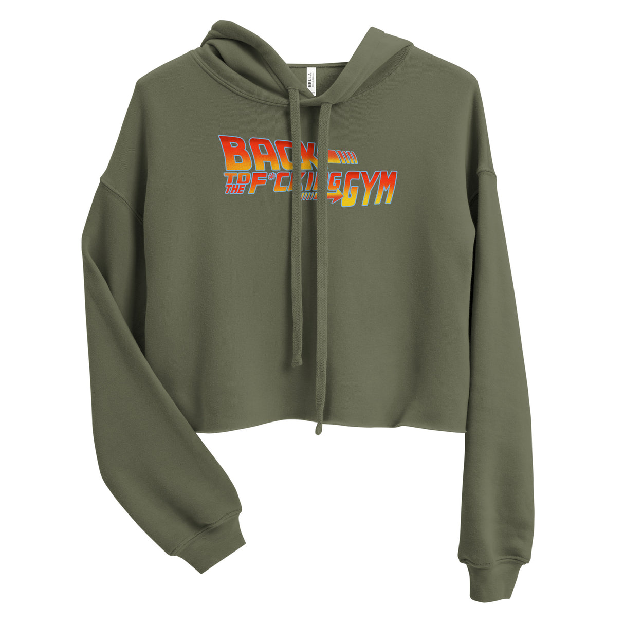 Back To The F*cking Gym (Logo) Crop Hoodie