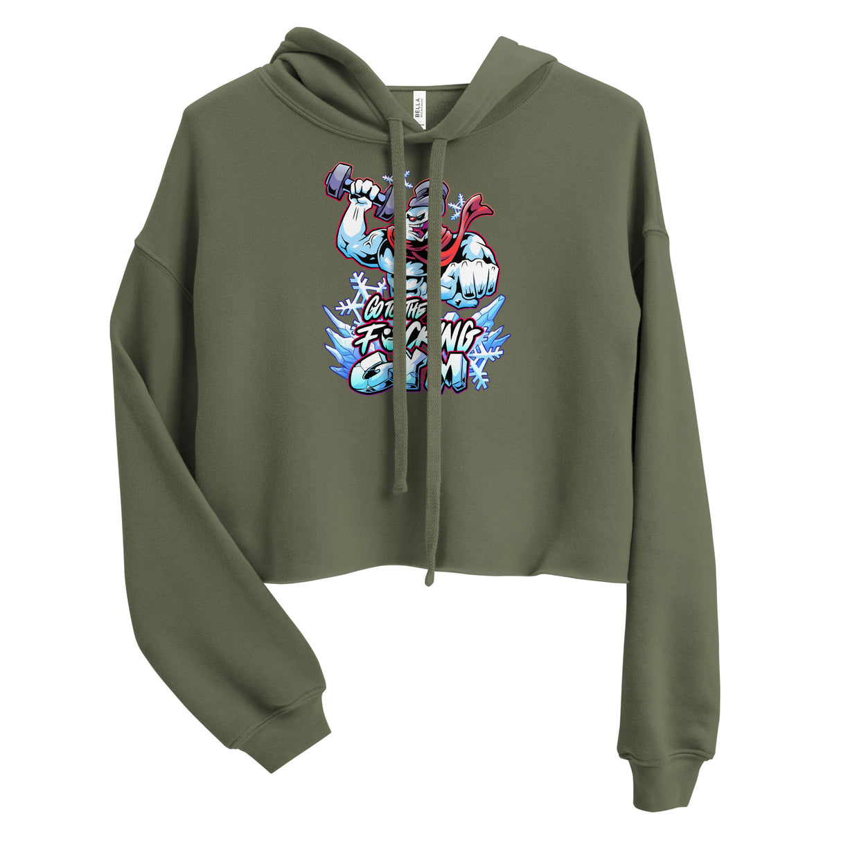 Frosty The SwoleMan Crop Hoodie