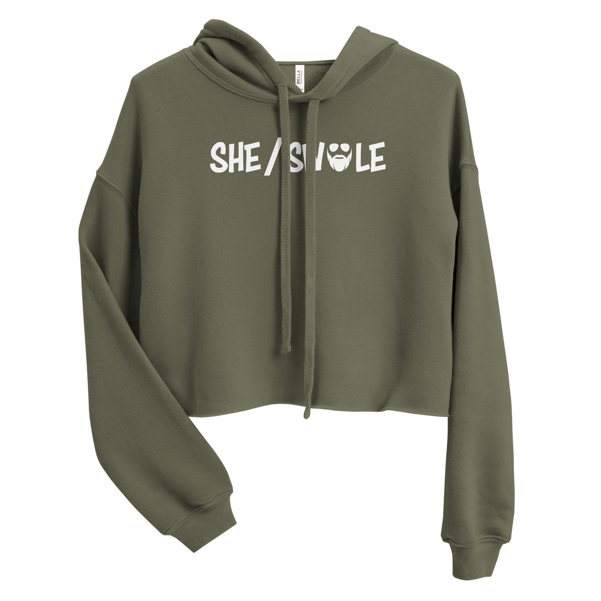 She/Swole Crop Hoodie