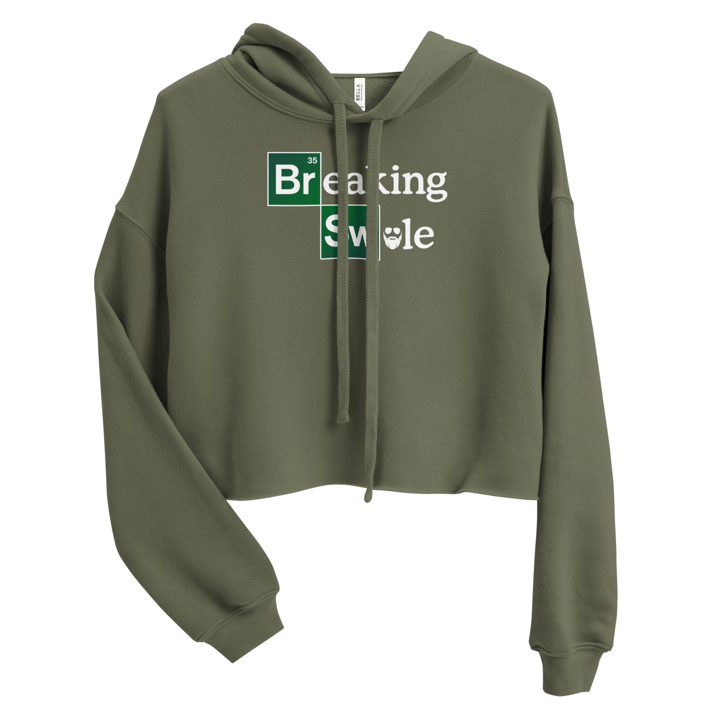 Breaking Swole Crop Hoodie