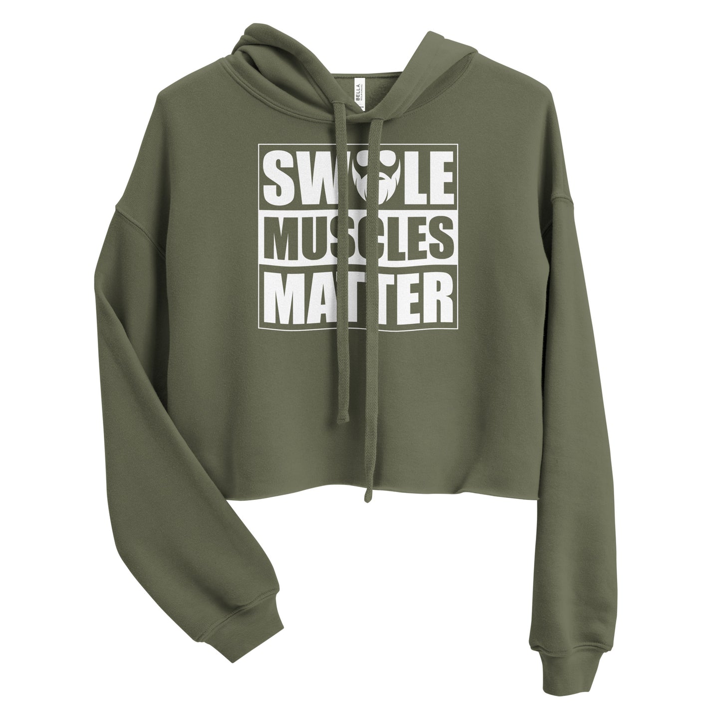 Swole Muscles Matter Crop Hoodie