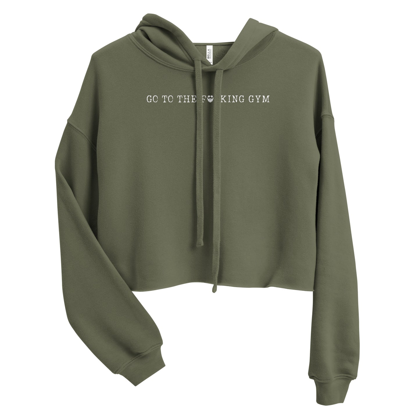 Go To The F*cking Gym Crop Hoodie