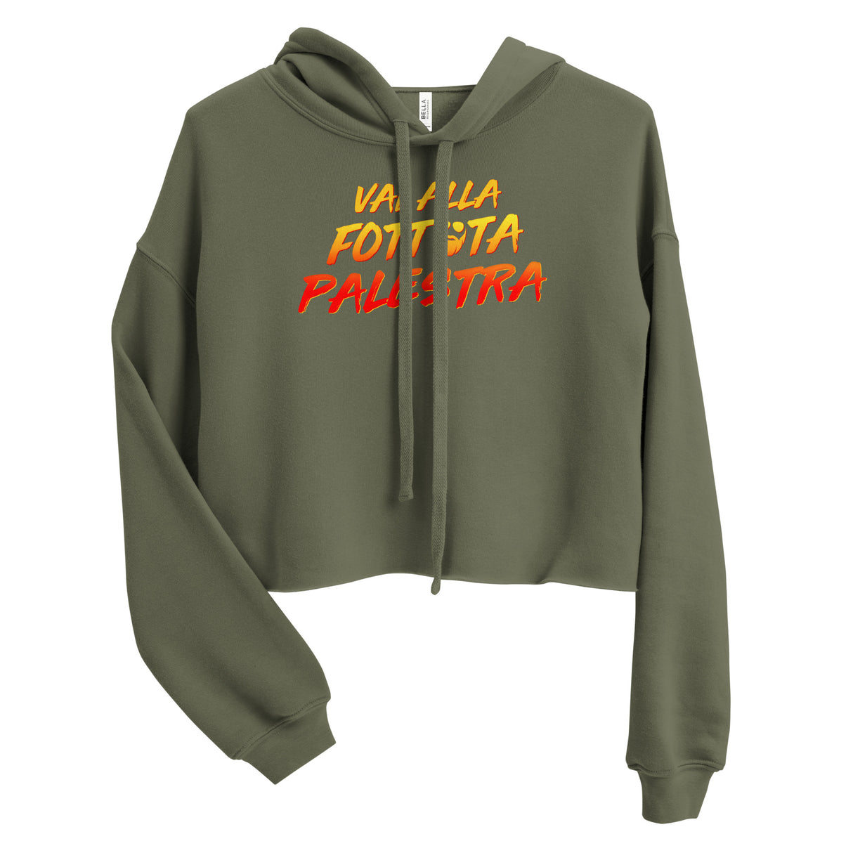 Vai Alla Fottuta Palestra Crop Hoodie