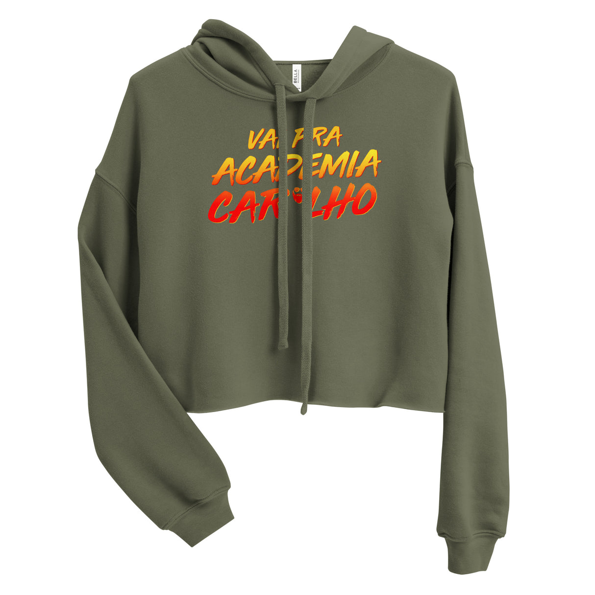 Vai Pra Academia Caralho Crop Hoodie