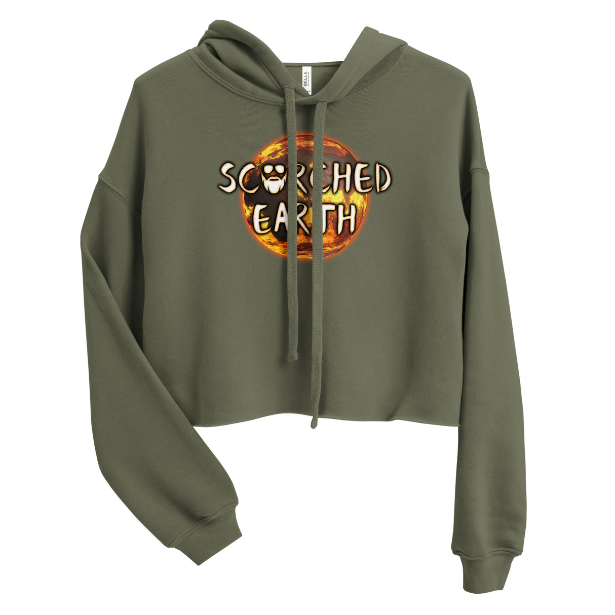 Scorched Earth Crop Hoodie