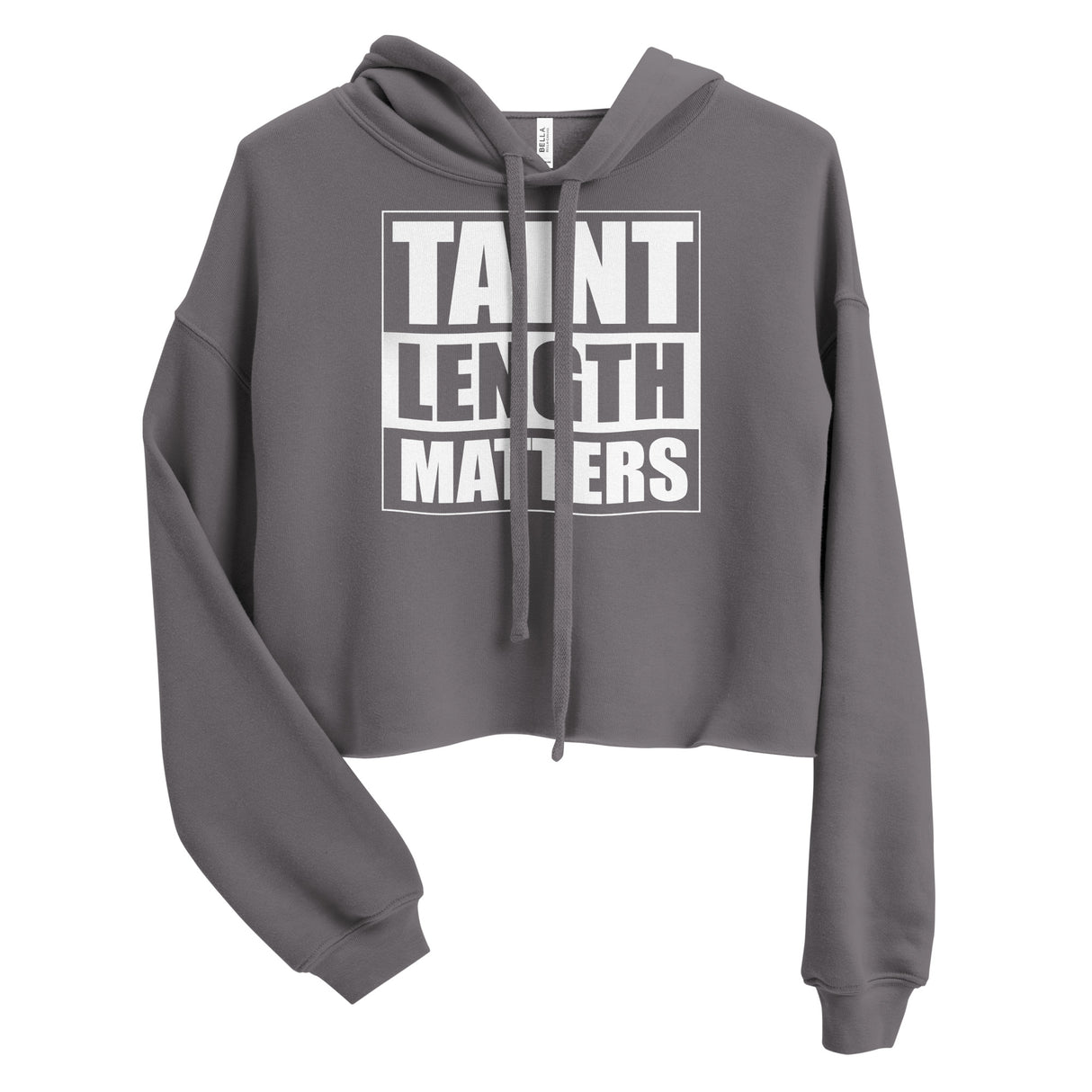 Taint Length Matters Crop Hoodie