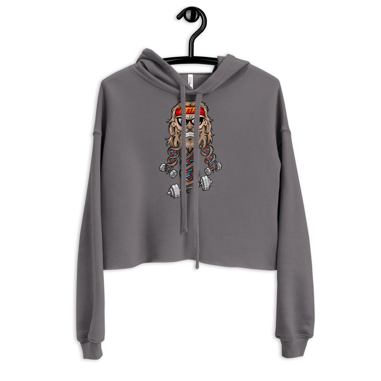 Swole Since Birth Crop Hoodie