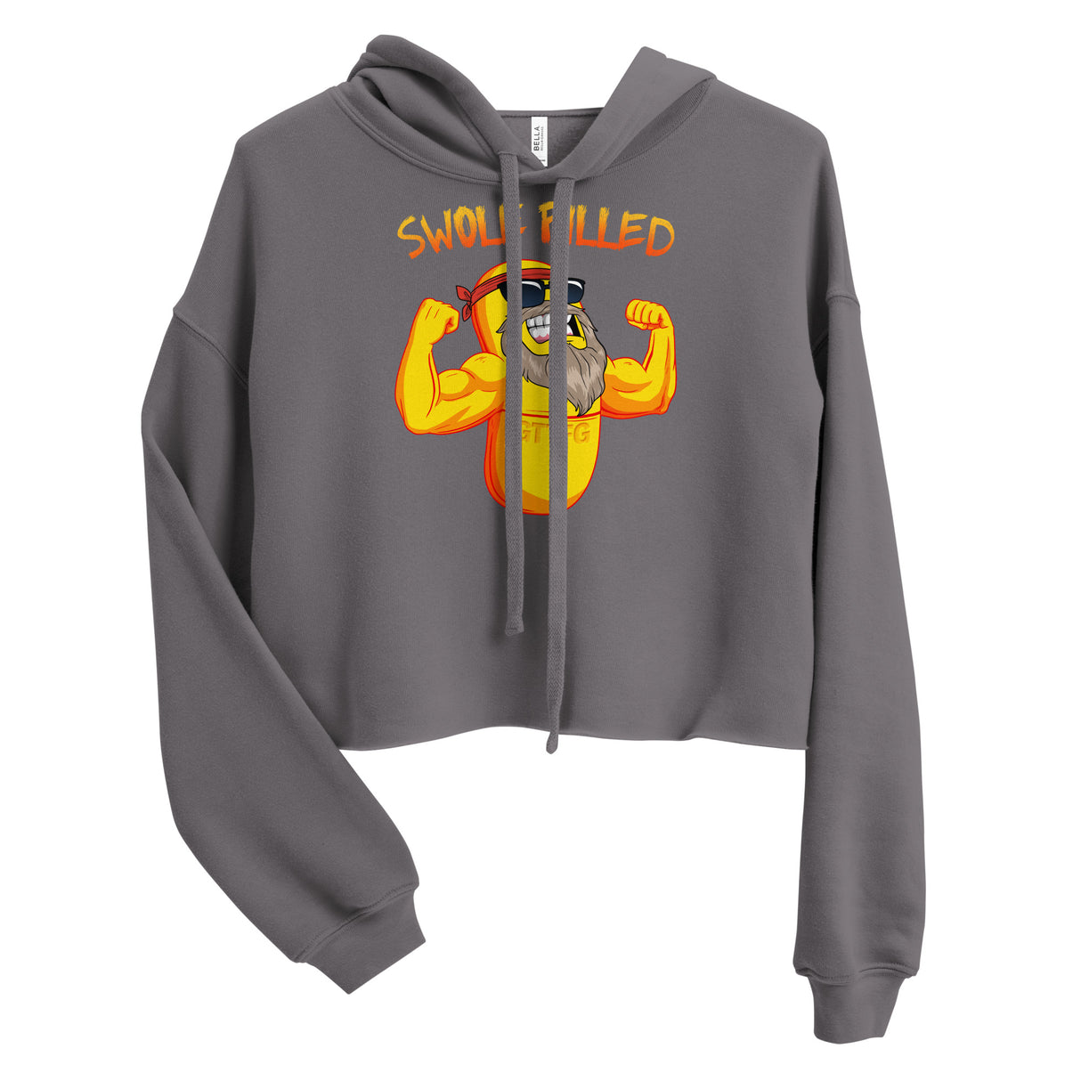 Swole Pilled Crop Hoodie