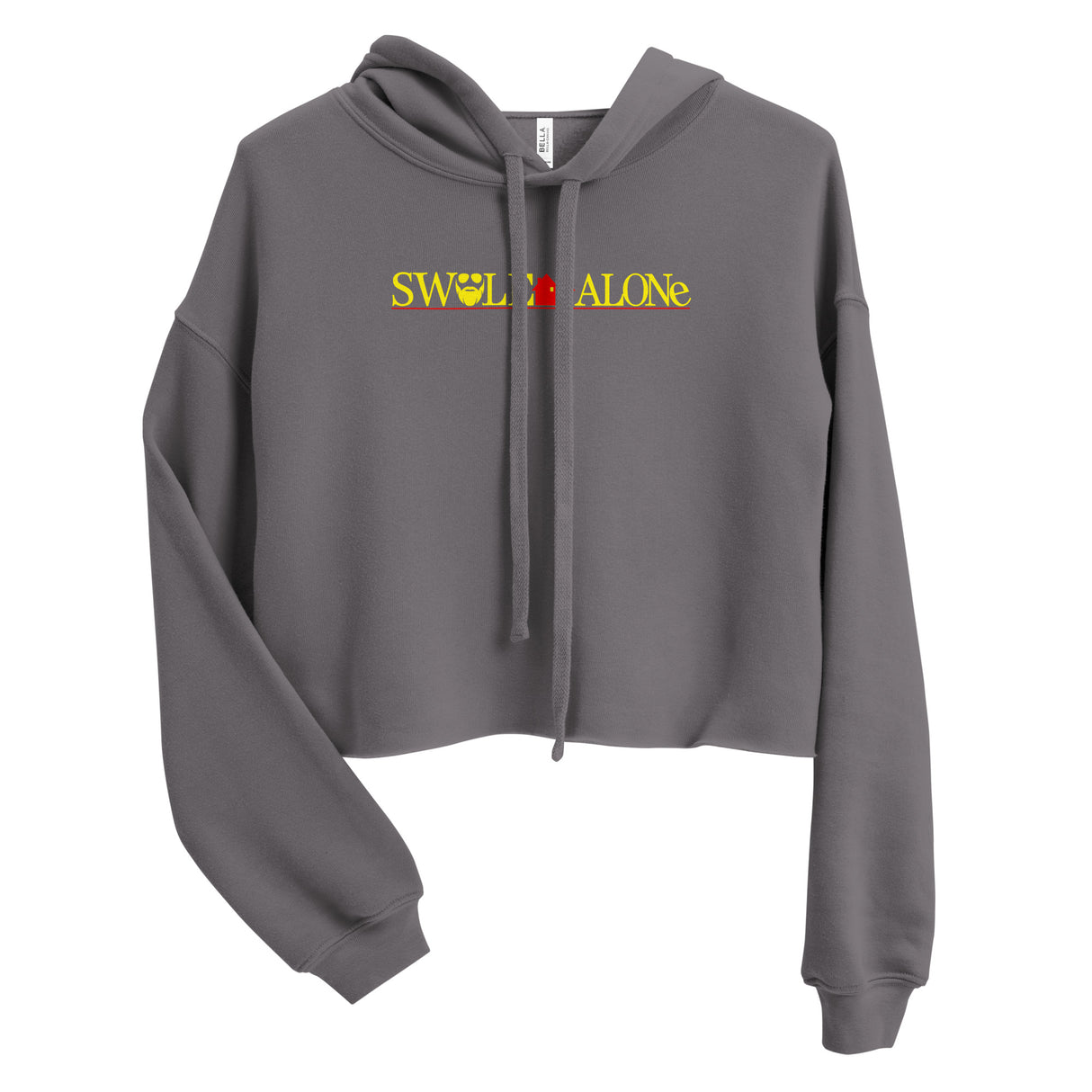 Swole Alone (Logo) Crop Hoodie