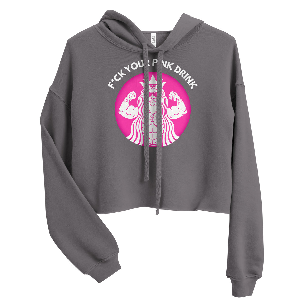 F*ck Your Pink Drink Crop Hoodie