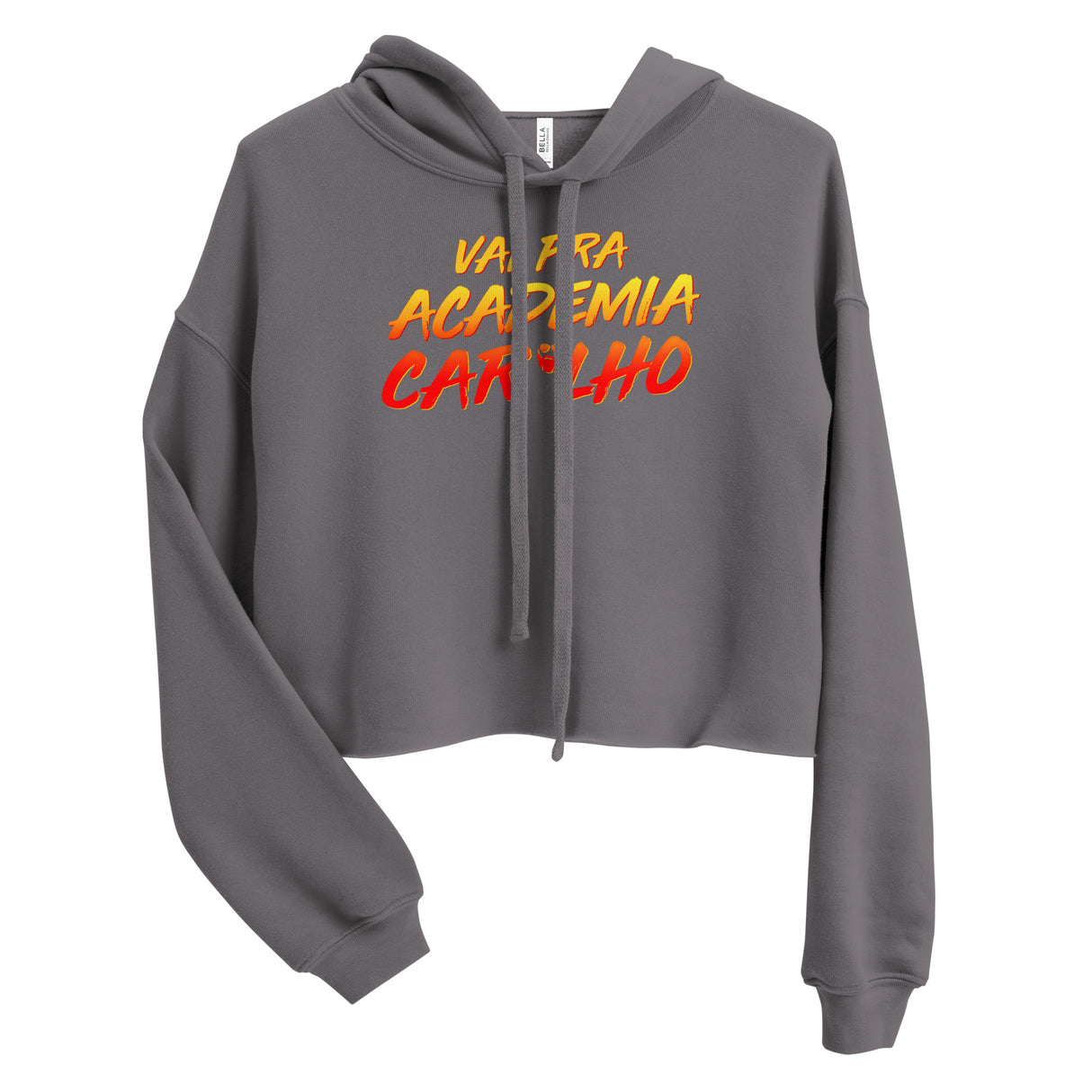 Vai Pra Academia Caralho Crop Hoodie