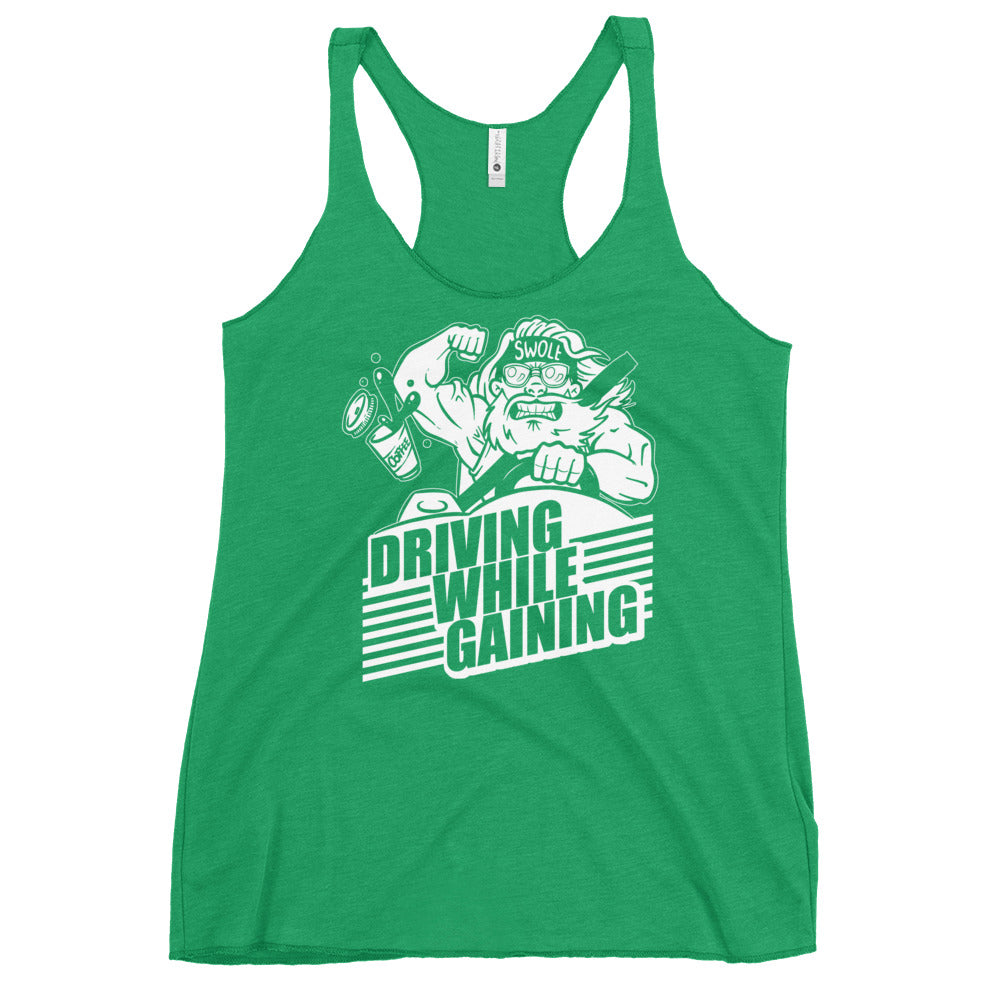 Driving While Gaining Women's Racerback Tank