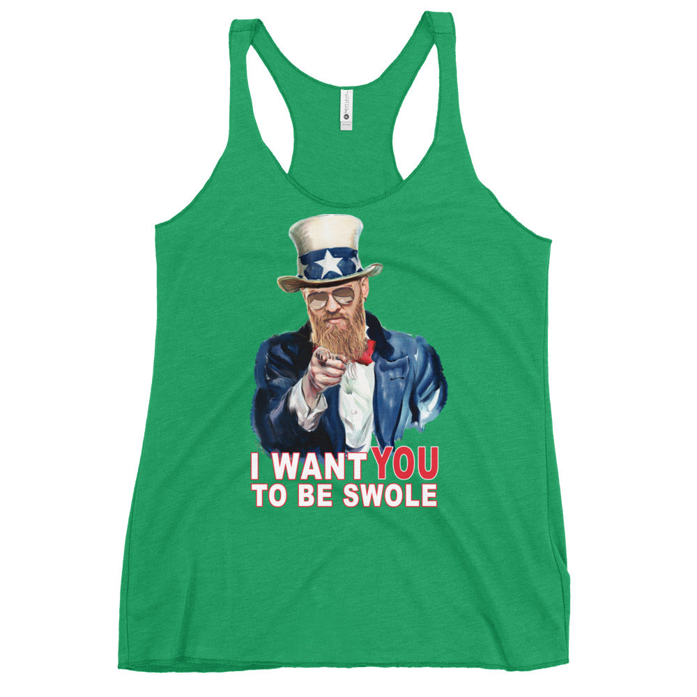 I Want You To Be Swole Women's Racerback Tank