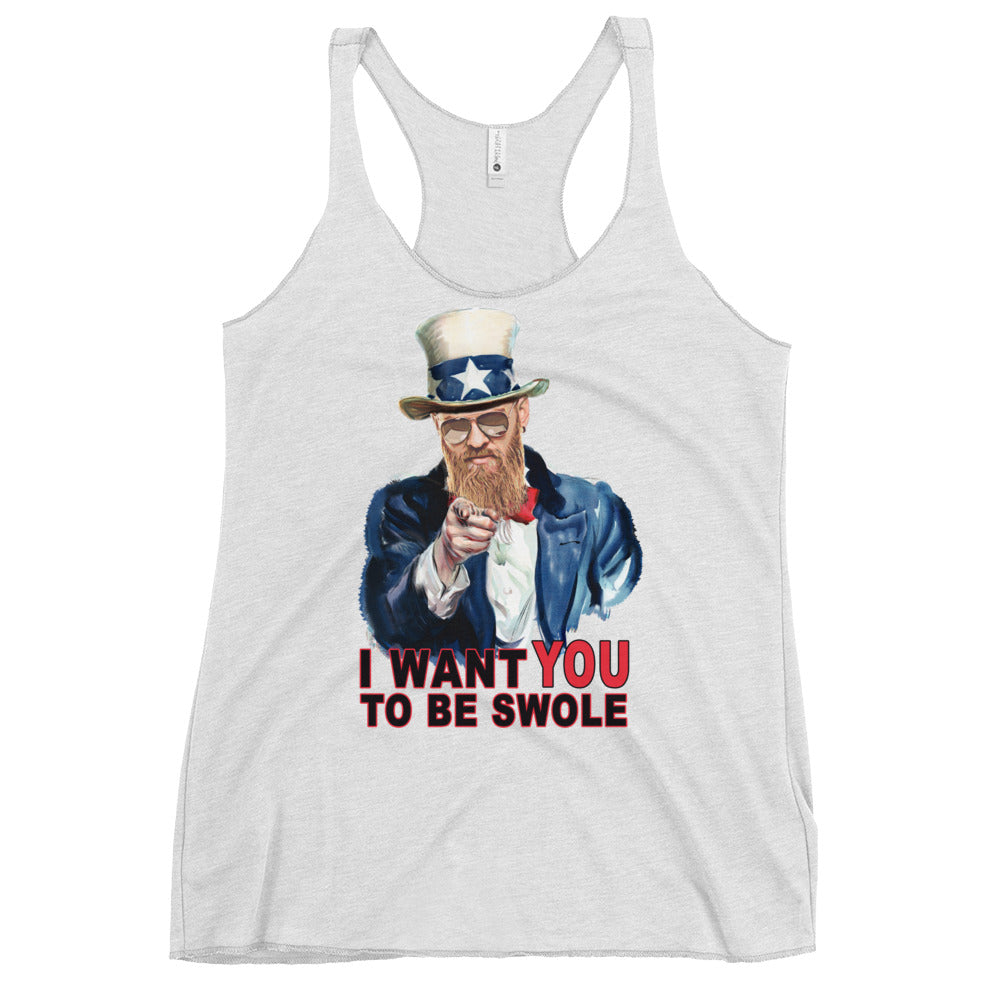 I Want You To Be Swole Women's Racerback Tank